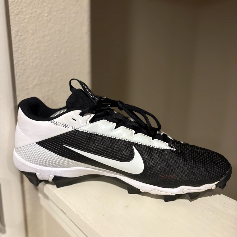 Nike Vapor Edge Shark 2 Men's Football Cleats DH5088-001 Black/White Size 13 - Picture 5 of 10